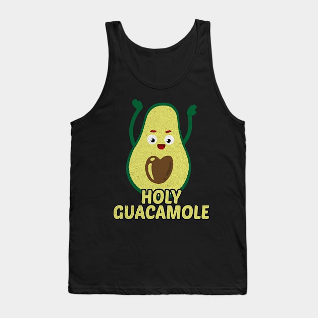 Holy Guacamole Avocado Vegan Vegetarian Veggie Tank Top by Hopkinson